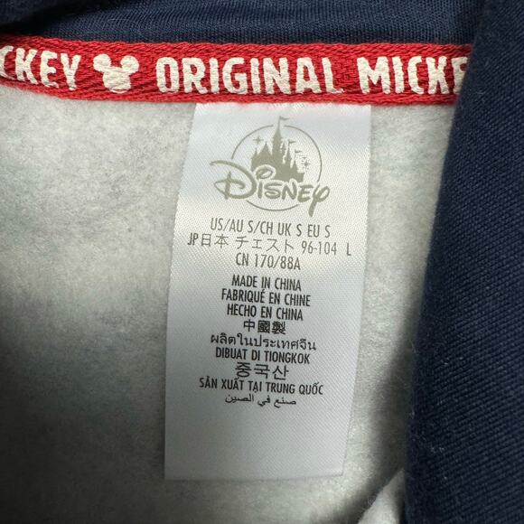 Disney Mickey Mouse Gray Navy Graphic Hoodie Sweat Suit Set - Picture 3 of 8